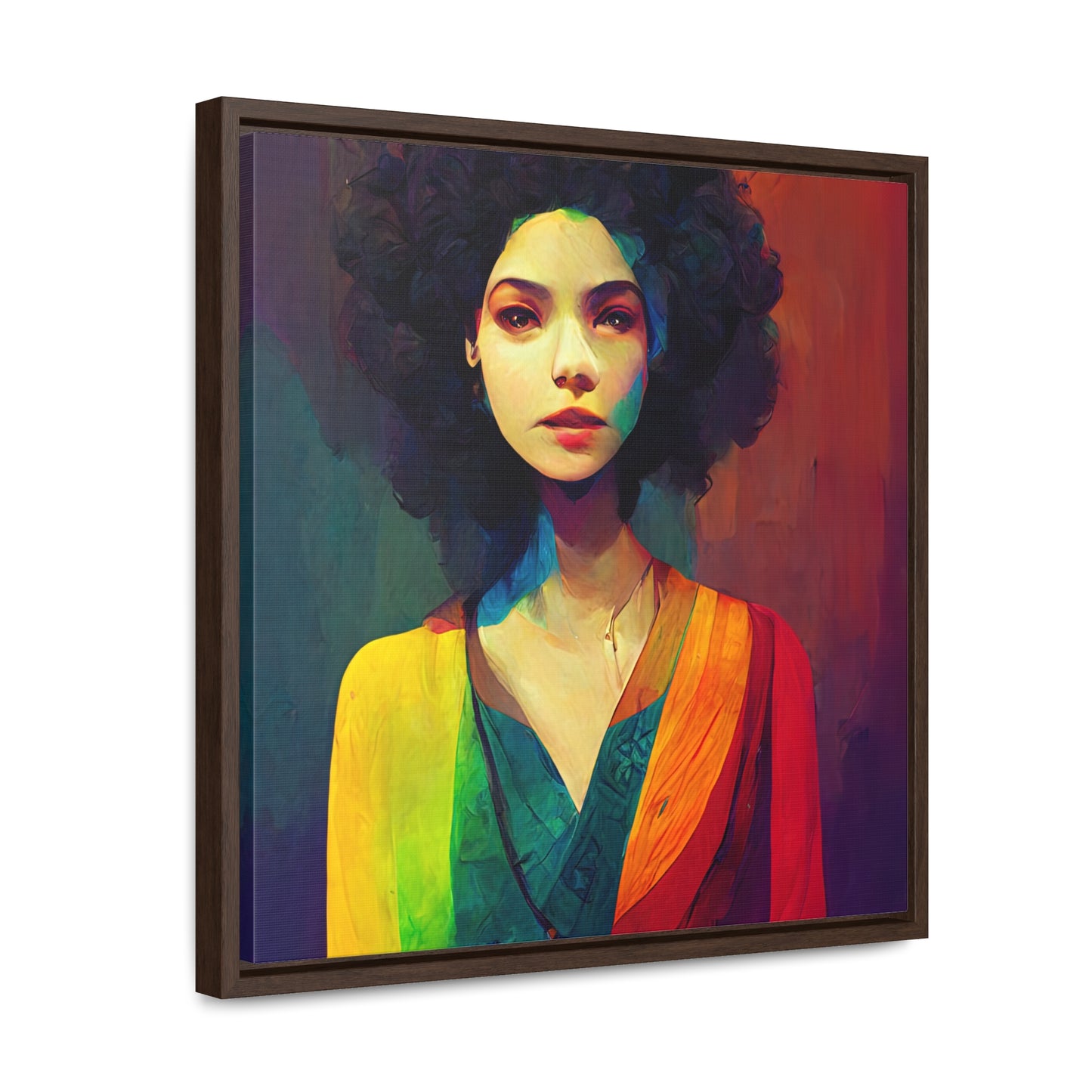 Lady's faces 24, Valentinii, Gallery Canvas Wraps, Square Frame