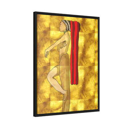 Woman in Gold, Original Eduard Pavel, Gallery Canvas Wraps, Vertical Frame