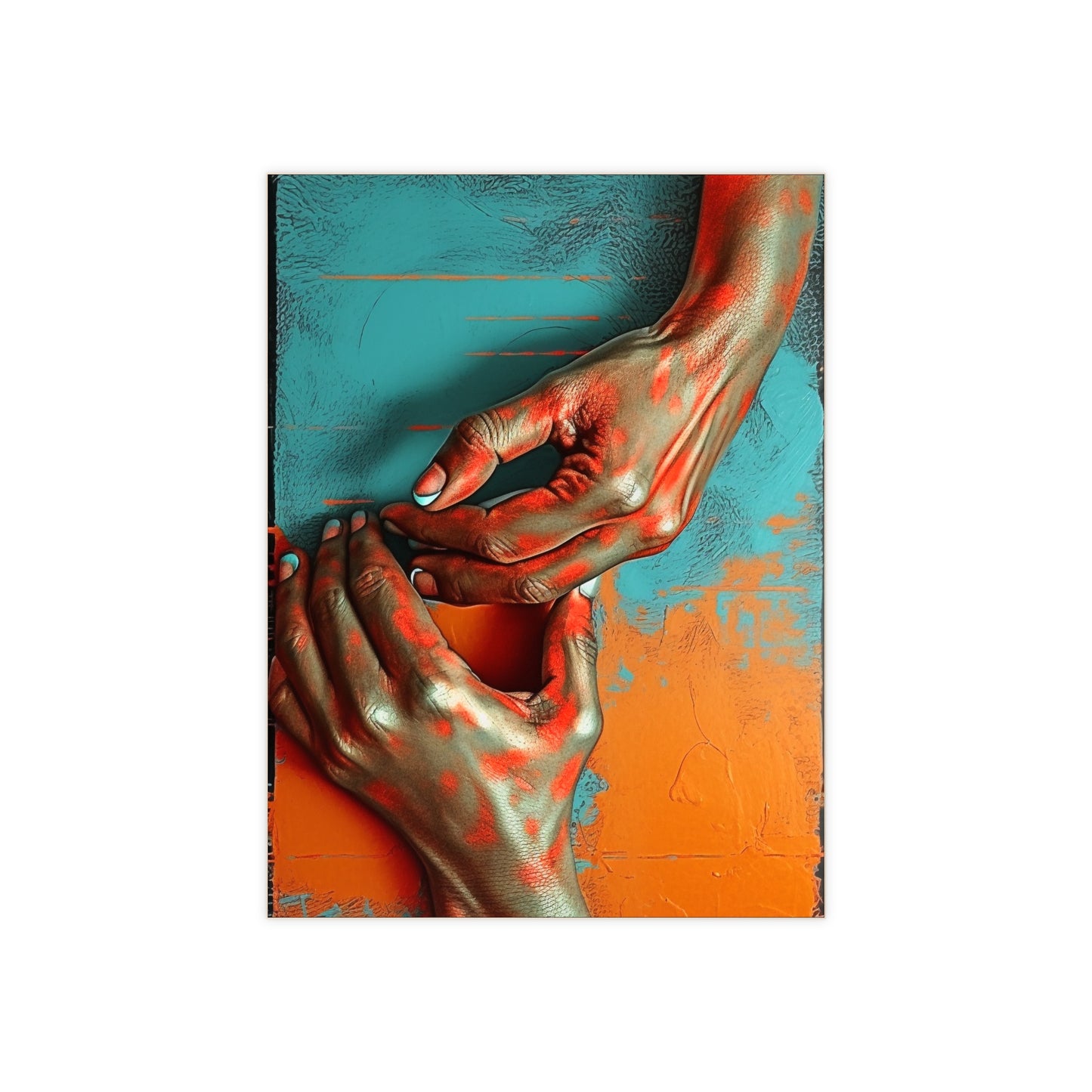 Hands 7, Ceramic Photo Tile