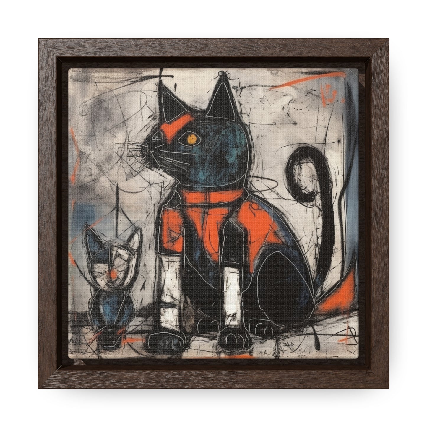 Cat 92, Gallery Canvas Wraps, Square Frame