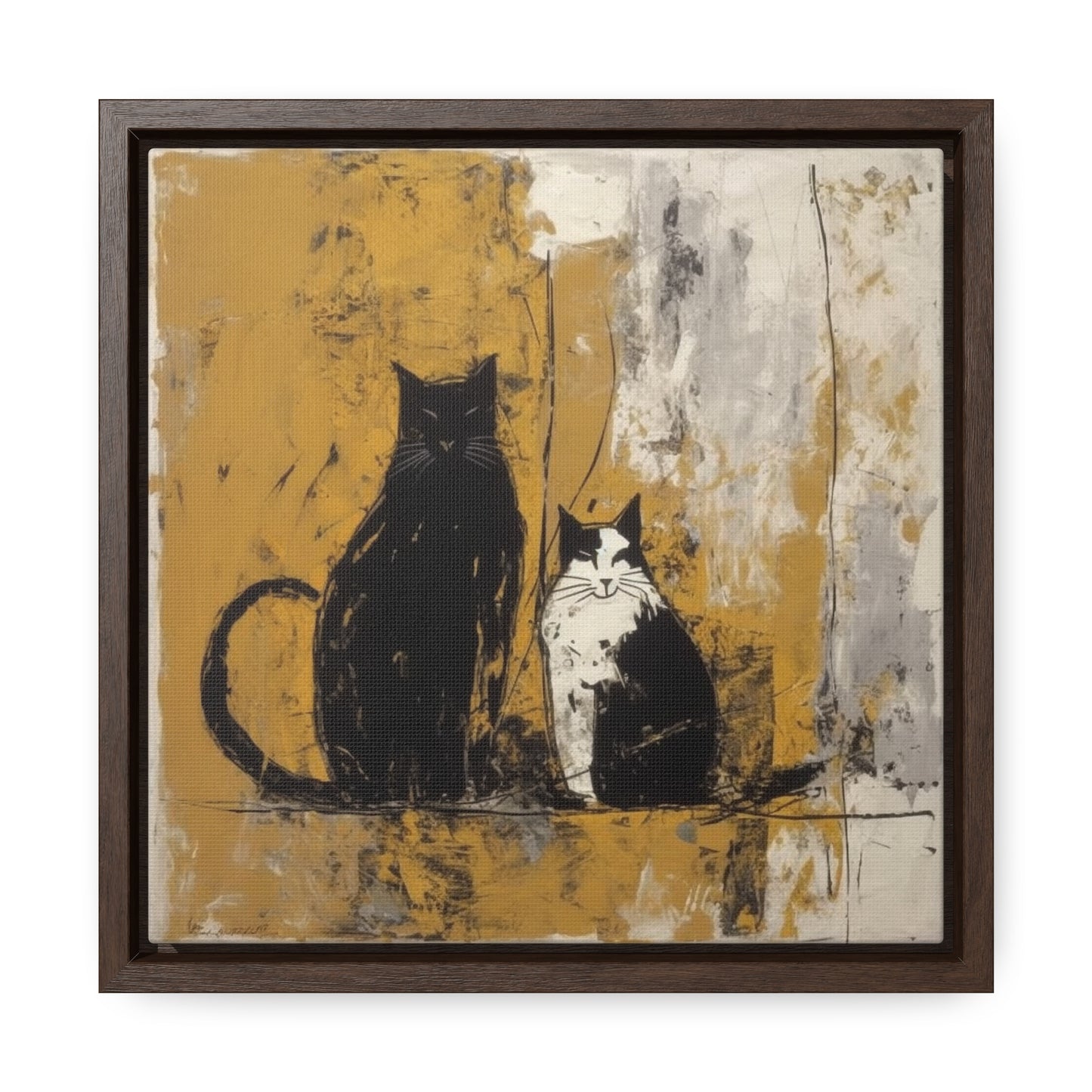 Cat 13, Gallery Canvas Wraps, Square Frame