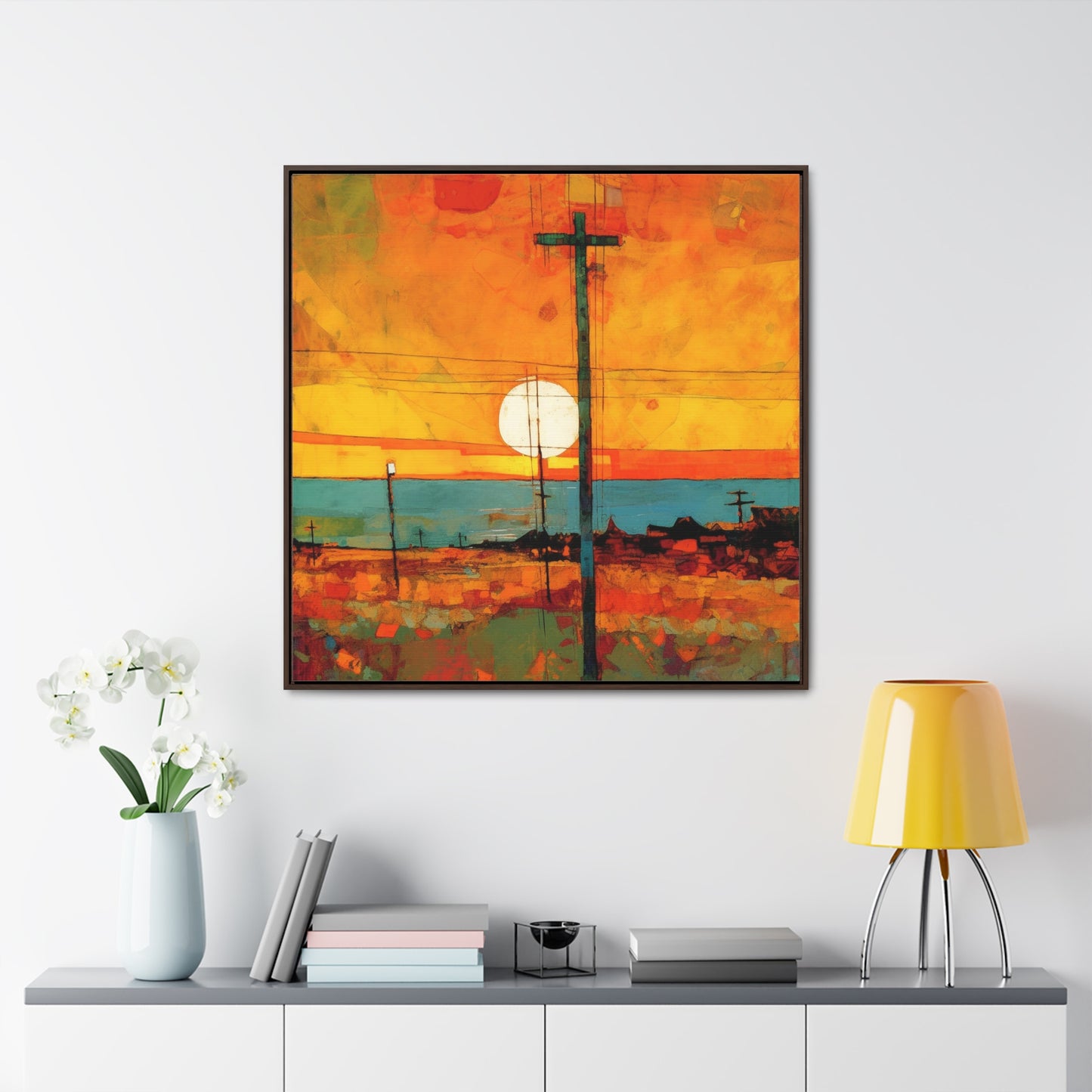 Land of the Sun 64, Valentinii, Gallery Canvas Wraps, Square Frame