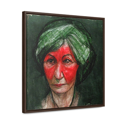 Loneliness Green Red 41, Valentinii, Gallery Canvas Wraps, Square Frame