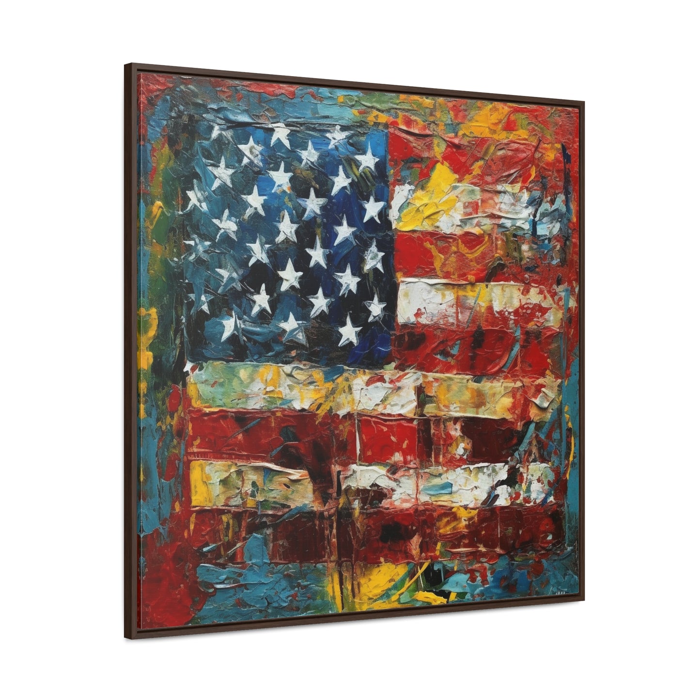 USA 14, Gallery Canvas Wraps, Square Frame