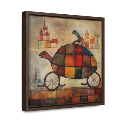 Turtle 2, Gallery Canvas Wraps, Square Frame