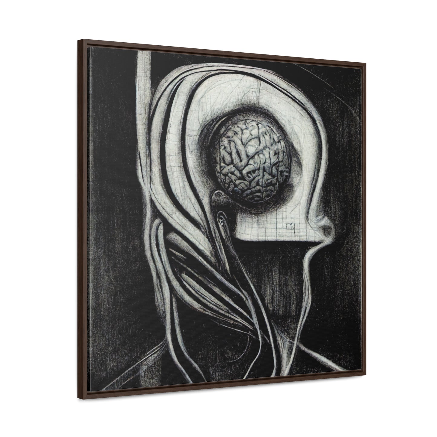 Brain 23, Valentinii, Gallery Canvas Wraps, Square Frame