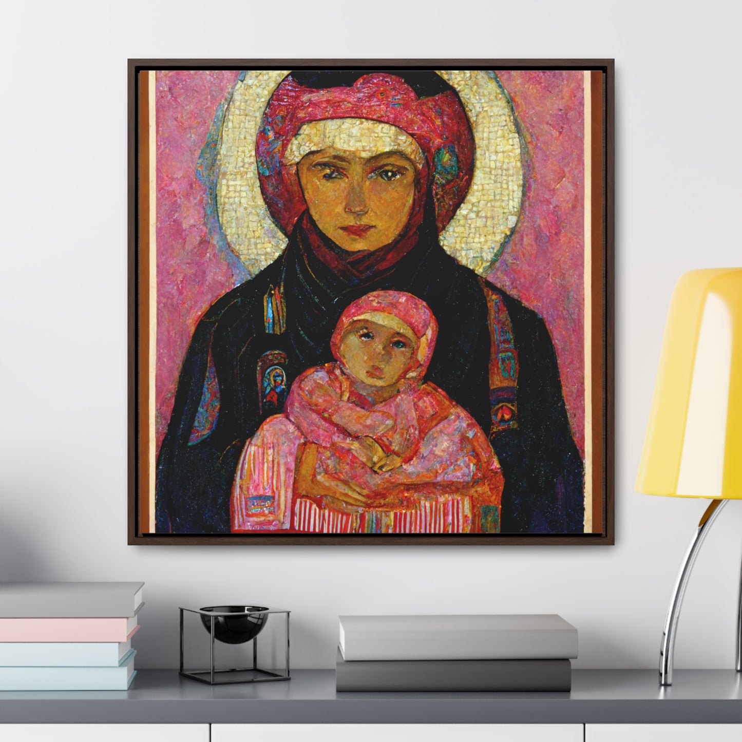 Mary and the Child 14, Valentinii, Gallery Canvas Wraps, Square Frame