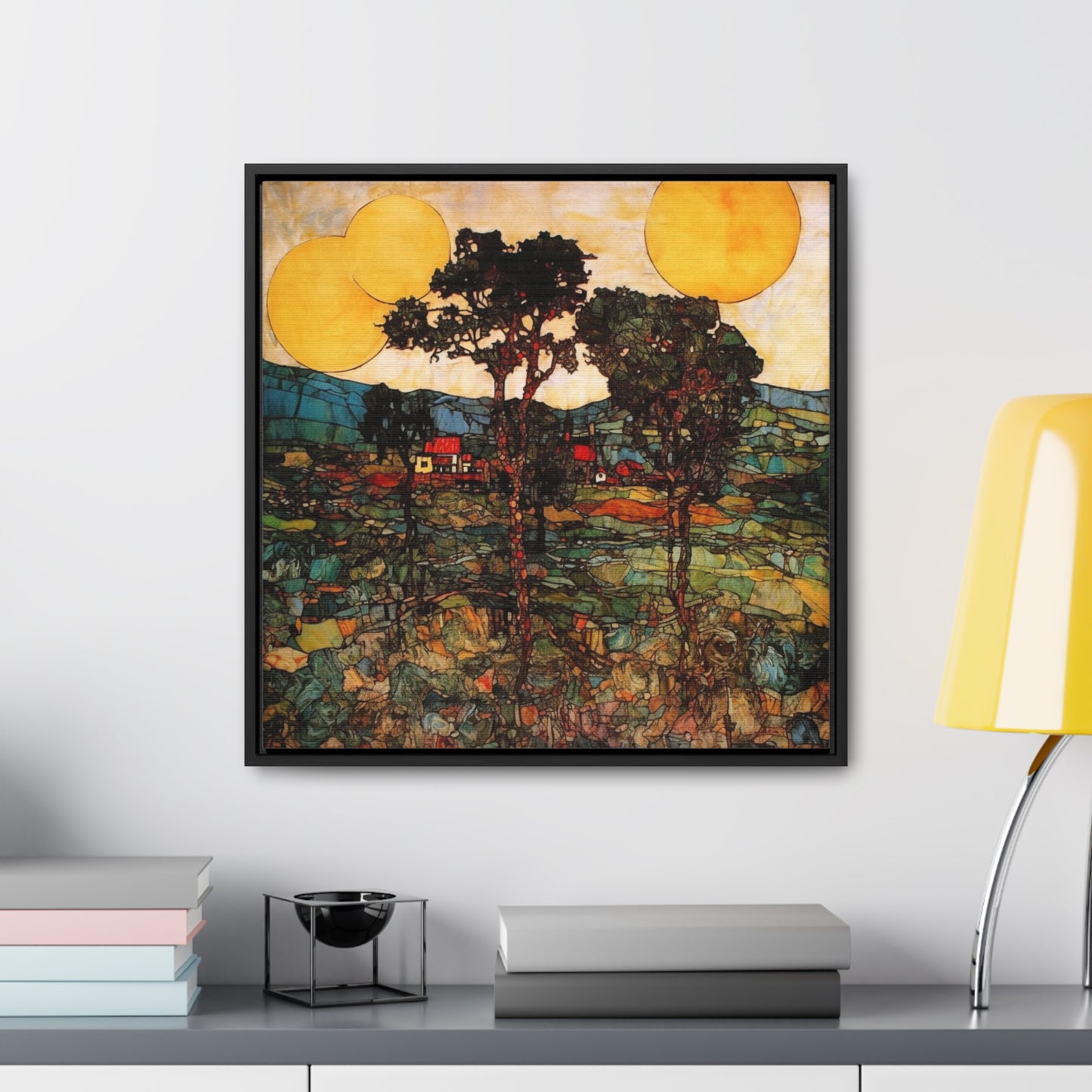 Land of the Sun 42, Valentinii, Gallery Canvas Wraps, Square Frame