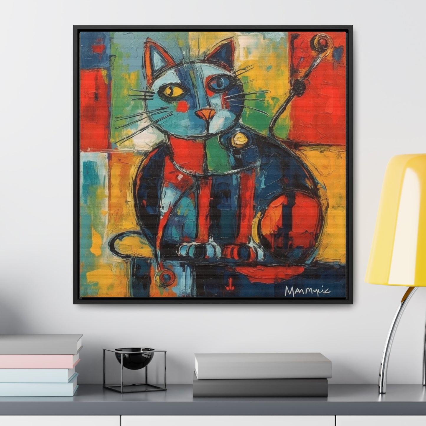 Cat 65, Gallery Canvas Wraps, Square Frame