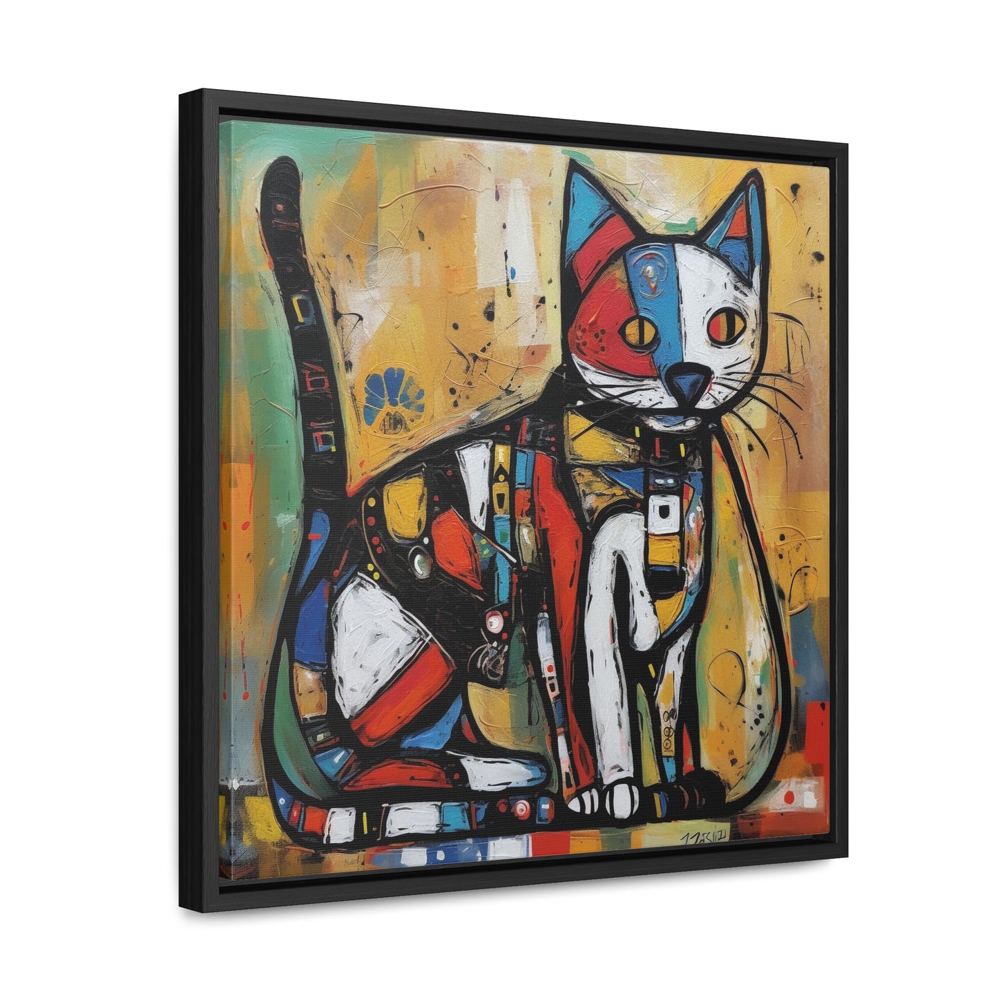 Cat 113, Gallery Canvas Wraps, Square Frame