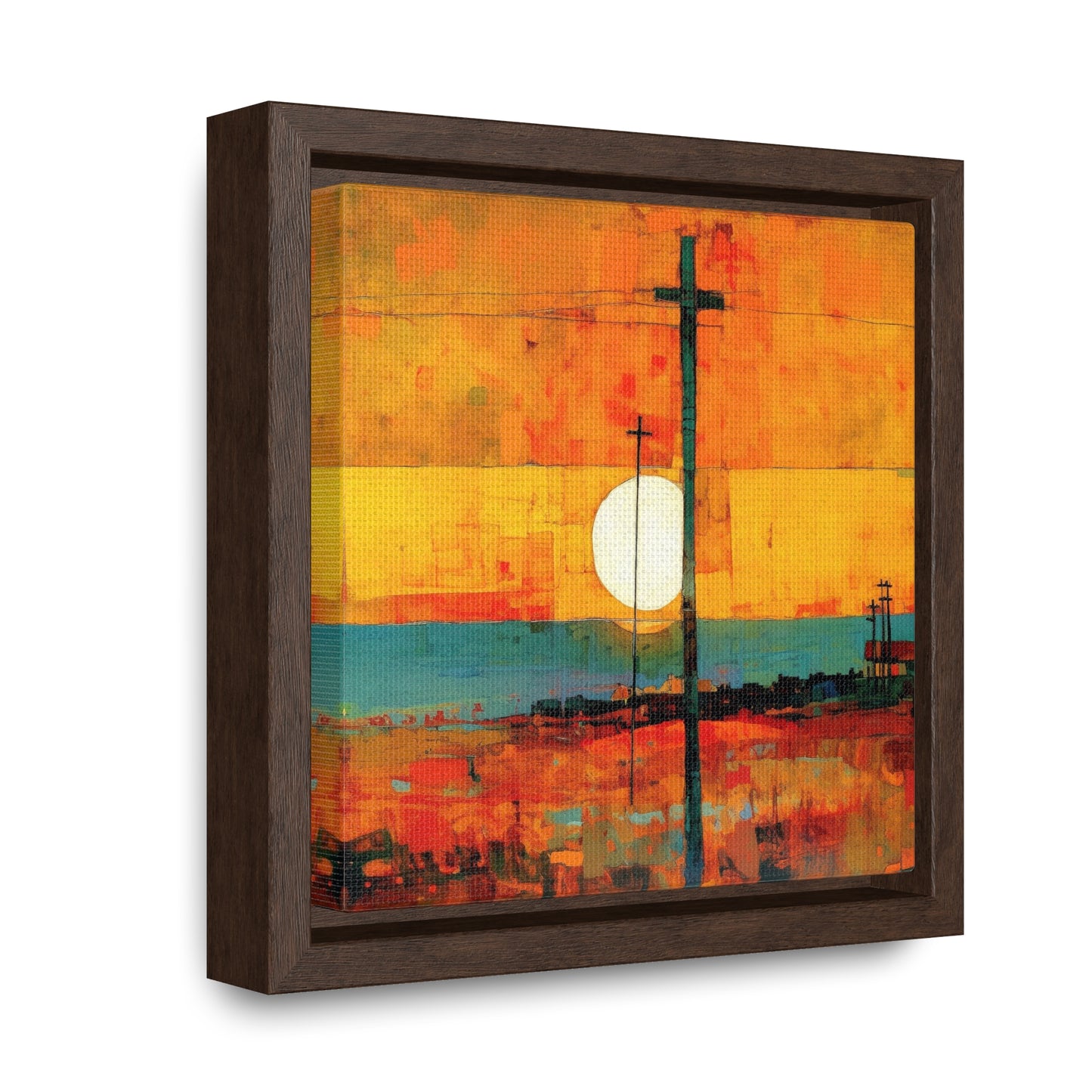 Land of the Sun 59, Valentinii, Gallery Canvas Wraps, Square Frame