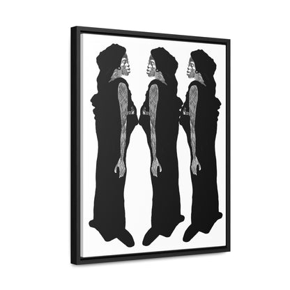 Three Women, Original Eduard Pavel, Gallery Canvas Wraps, Vertical Frame