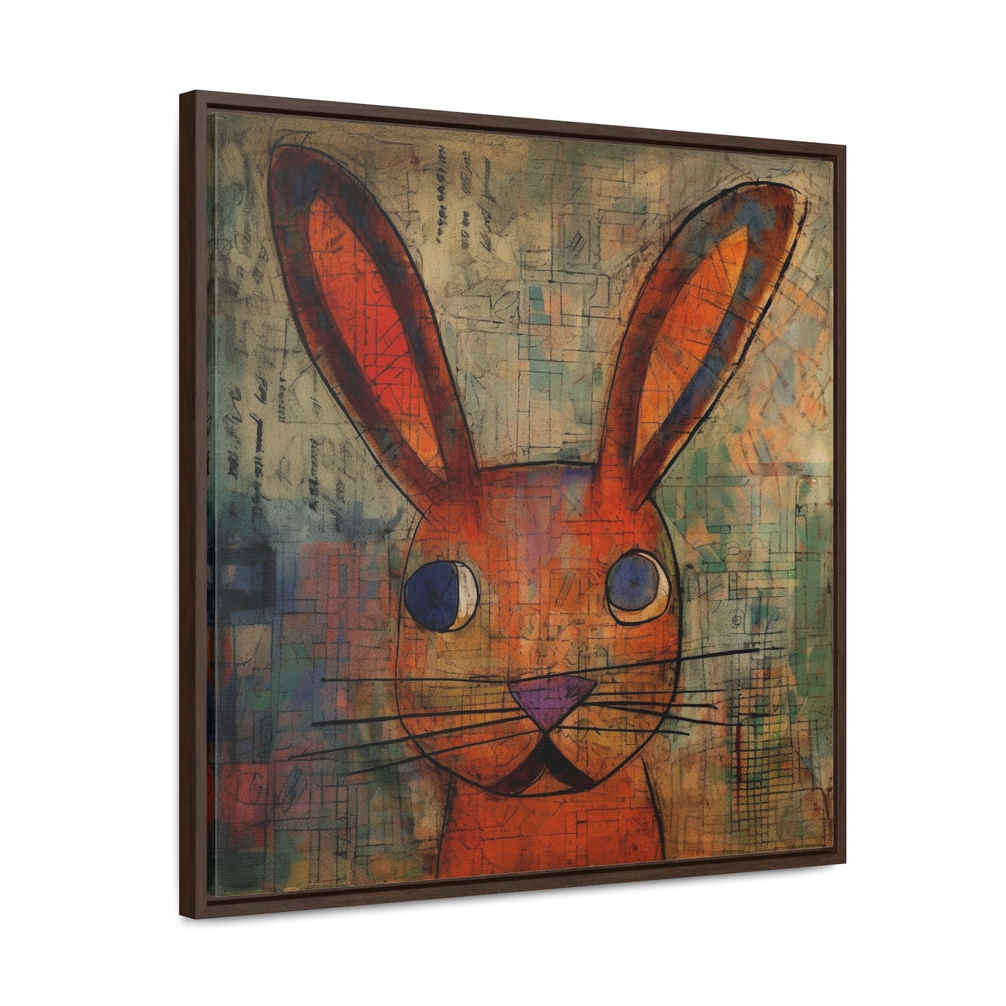 Rabbit 35, Gallery Canvas Wraps, Square Frame