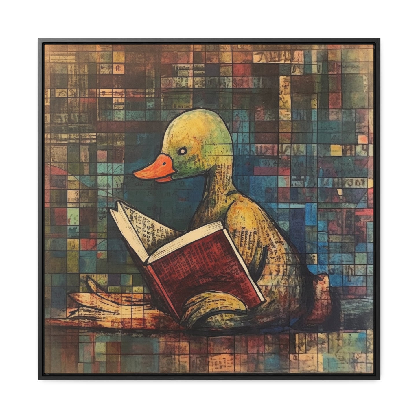 Duck 4, Gallery Canvas Wraps, Square Frame