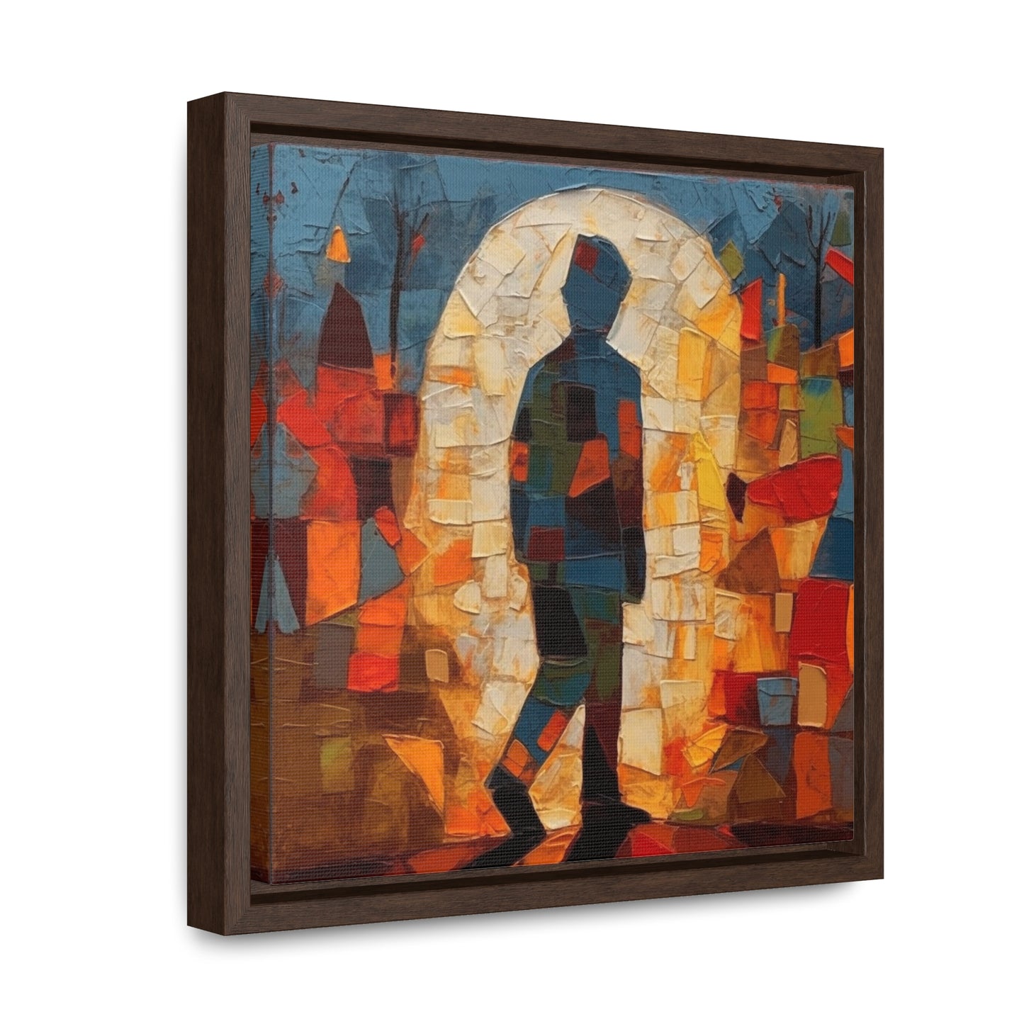 Sad Man 31, Valentinii, Gallery Canvas Wraps, Square Frame