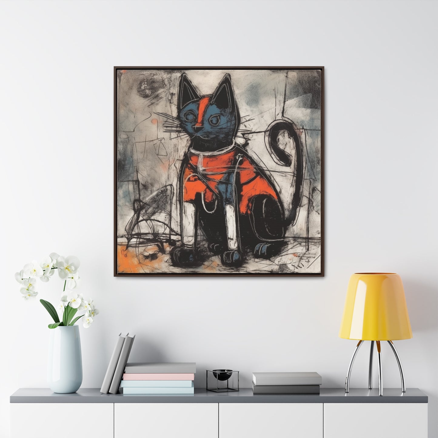 Cat 27, Gallery Canvas Wraps, Square Frame