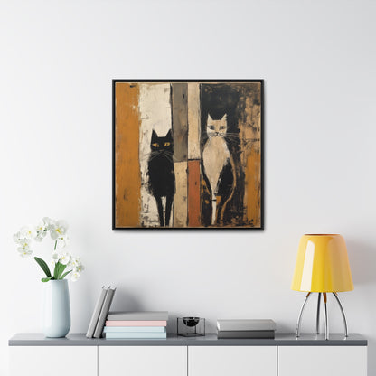 Cat 9, Gallery Canvas Wraps, Square Frame