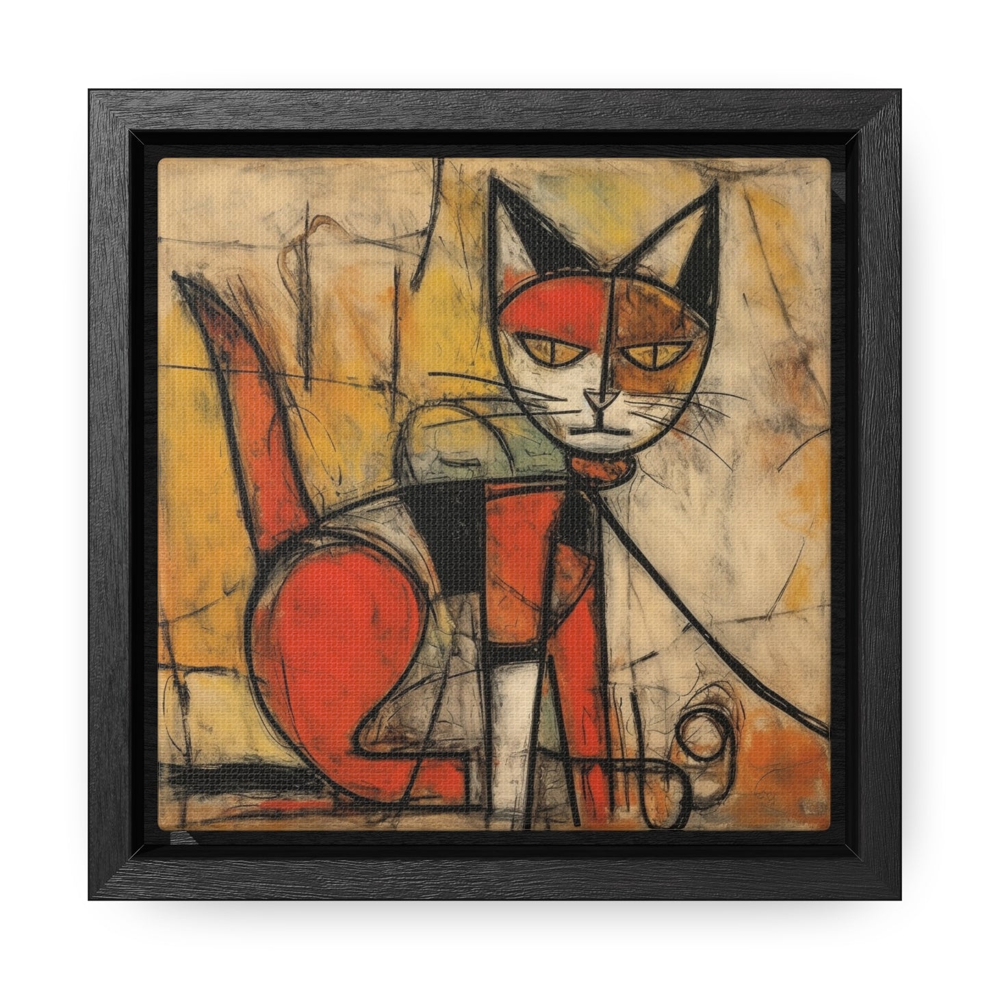 Cat 55, Gallery Canvas Wraps, Square Frame