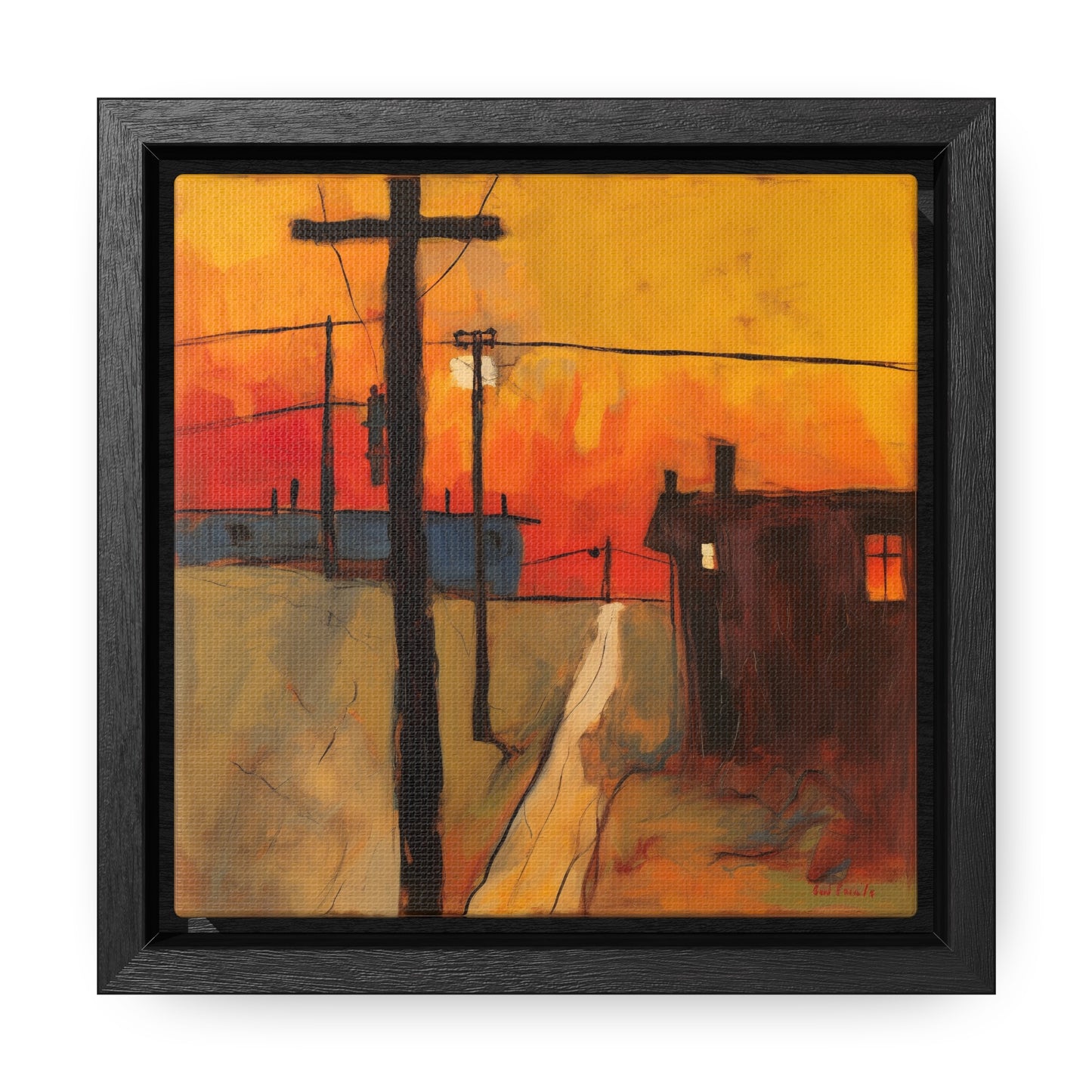 Land of the Sun 71, Valentinii, Gallery Canvas Wraps, Square Frame