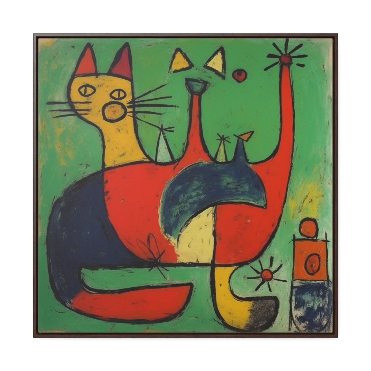 Cat 133, Gallery Canvas Wraps, Square Frame