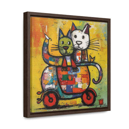 Cat 141, Gallery Canvas Wraps, Square Frame