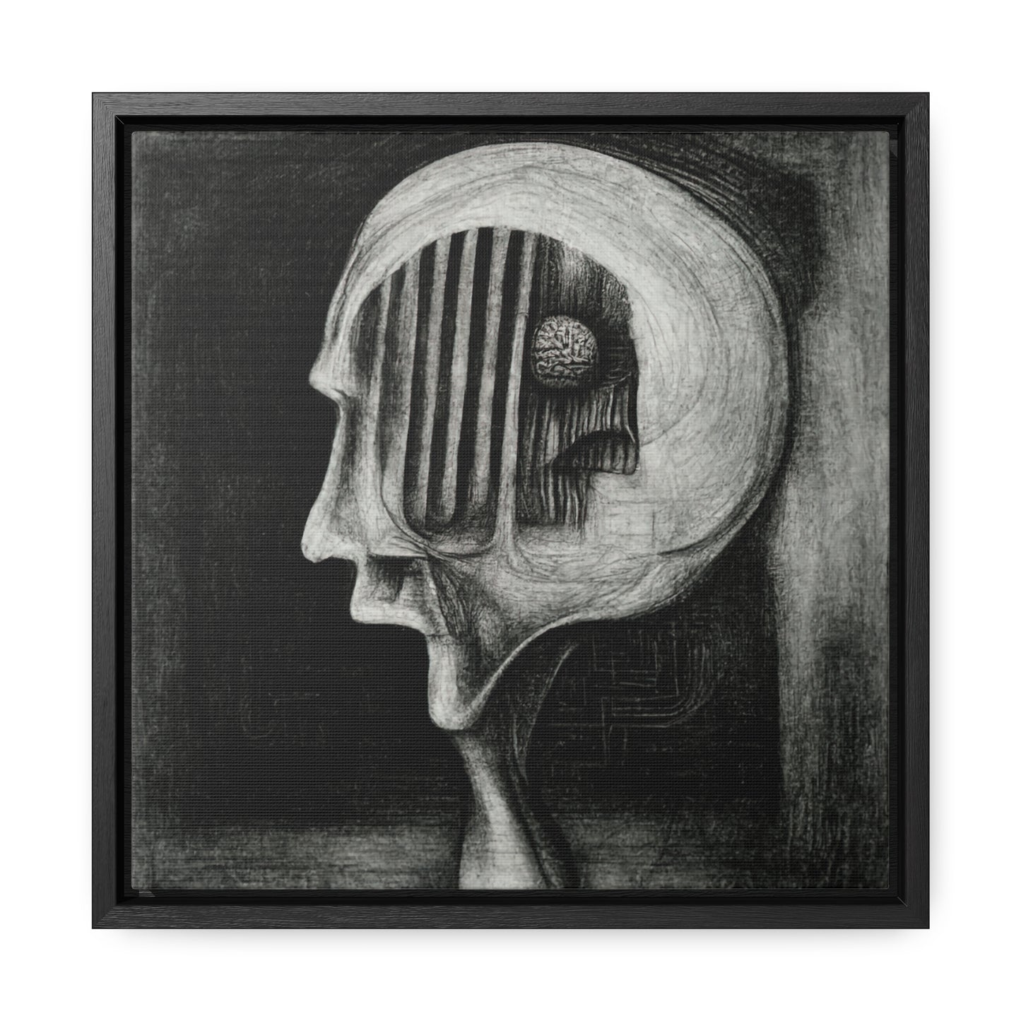 Brain 17 Valentinii, Gallery Canvas Wraps, Square Frame
