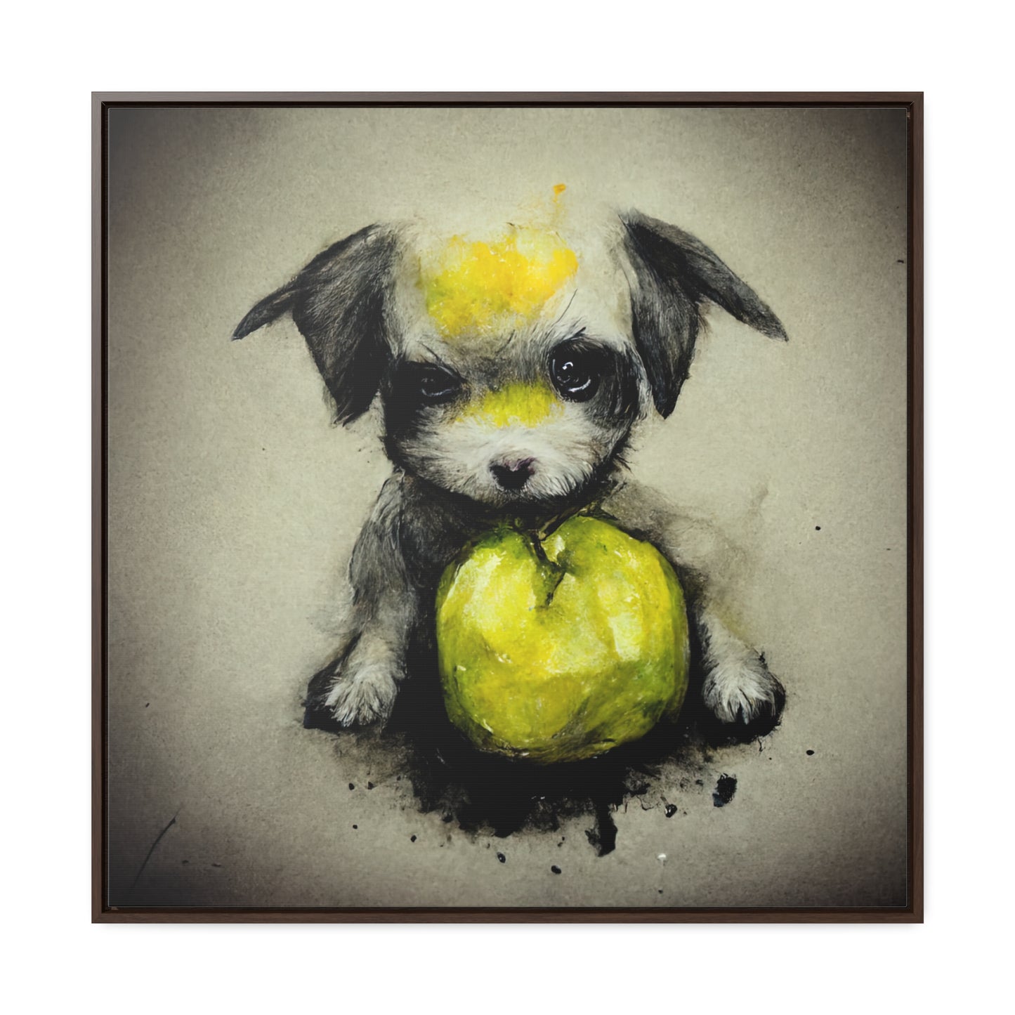 Dogs and Puppies 5, Valentinii, Gallery Canvas Wraps, Square Frame