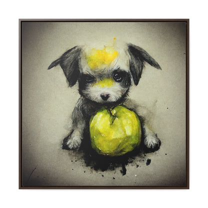 Dogs and Puppies 5, Valentinii, Gallery Canvas Wraps, Square Frame