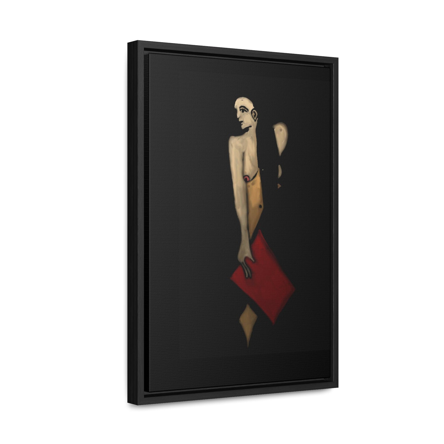 The Shadow Woman, Original Eduard Pavel, Gallery Canvas Wraps, Vertical Frame