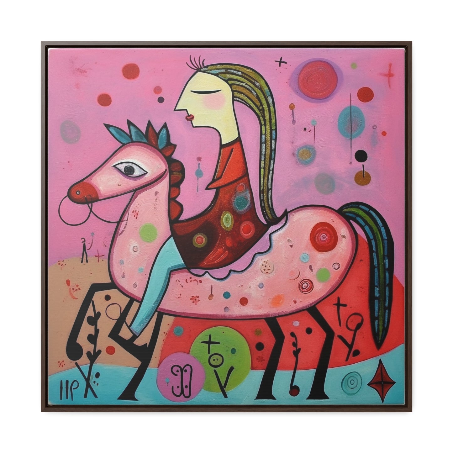 The Dreams of the Child 15, Gallery Canvas Wraps, Square Frame