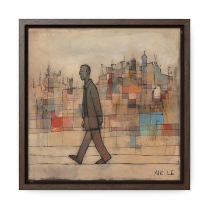 Sad Man 20, Valentinii, Gallery Canvas Wraps, Square Frame