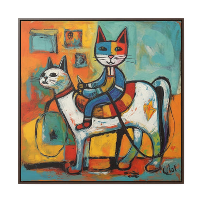 Cat 108, Gallery Canvas Wraps, Square Frame