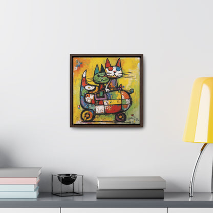 Cat 116, Gallery Canvas Wraps, Square Frame