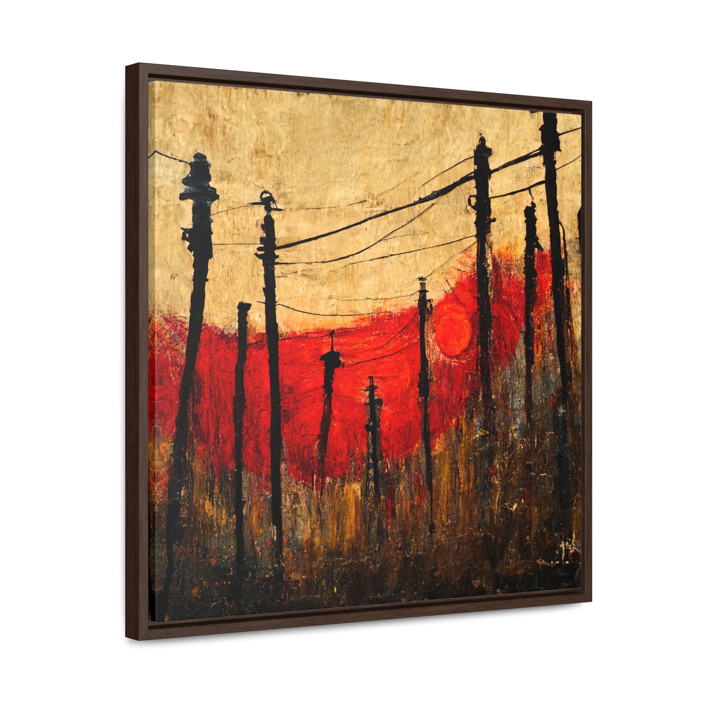 Land of the Sun 23, Valentinii, Gallery Canvas Wraps, Square Frame