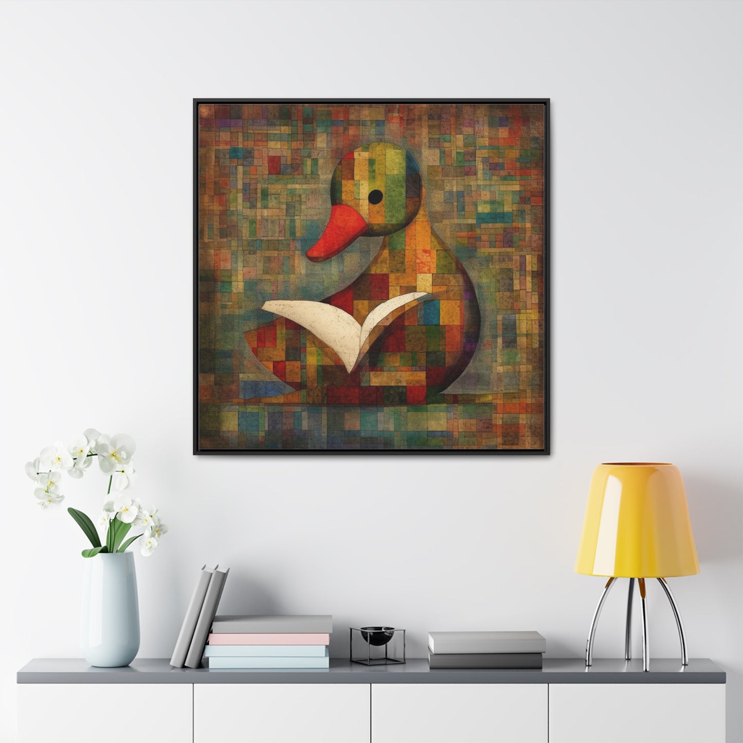 Duck 7, Gallery Canvas Wraps, Square Frame