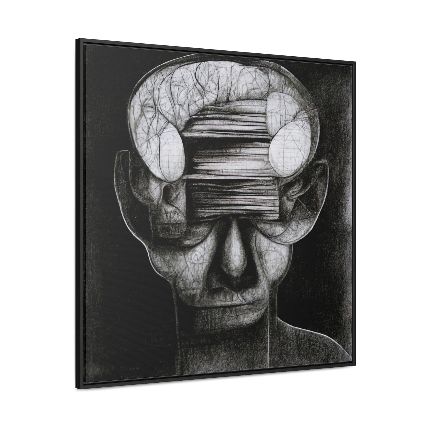 Brain 36, Valentinii, Gallery Canvas Wraps, Square Frame