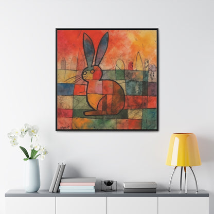 Rabbit 39, Gallery Canvas Wraps, Square Frame