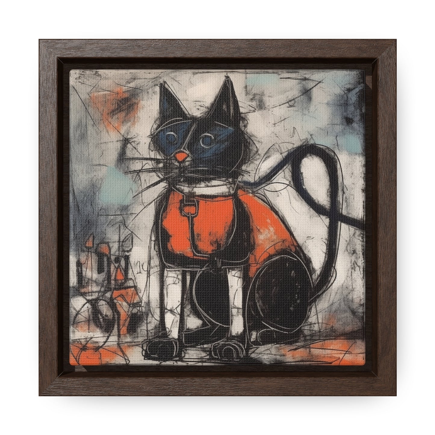 Cat 35, Gallery Canvas Wraps, Square Frame