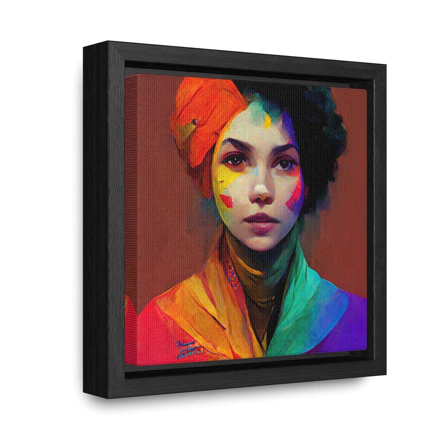 Lady's faces 13, Valentinii, Gallery Canvas Wraps, Square Frame