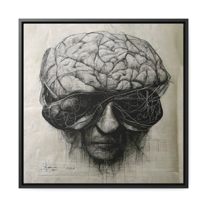 Brain 44, Valentinii, Gallery Canvas Wraps, Square Frame