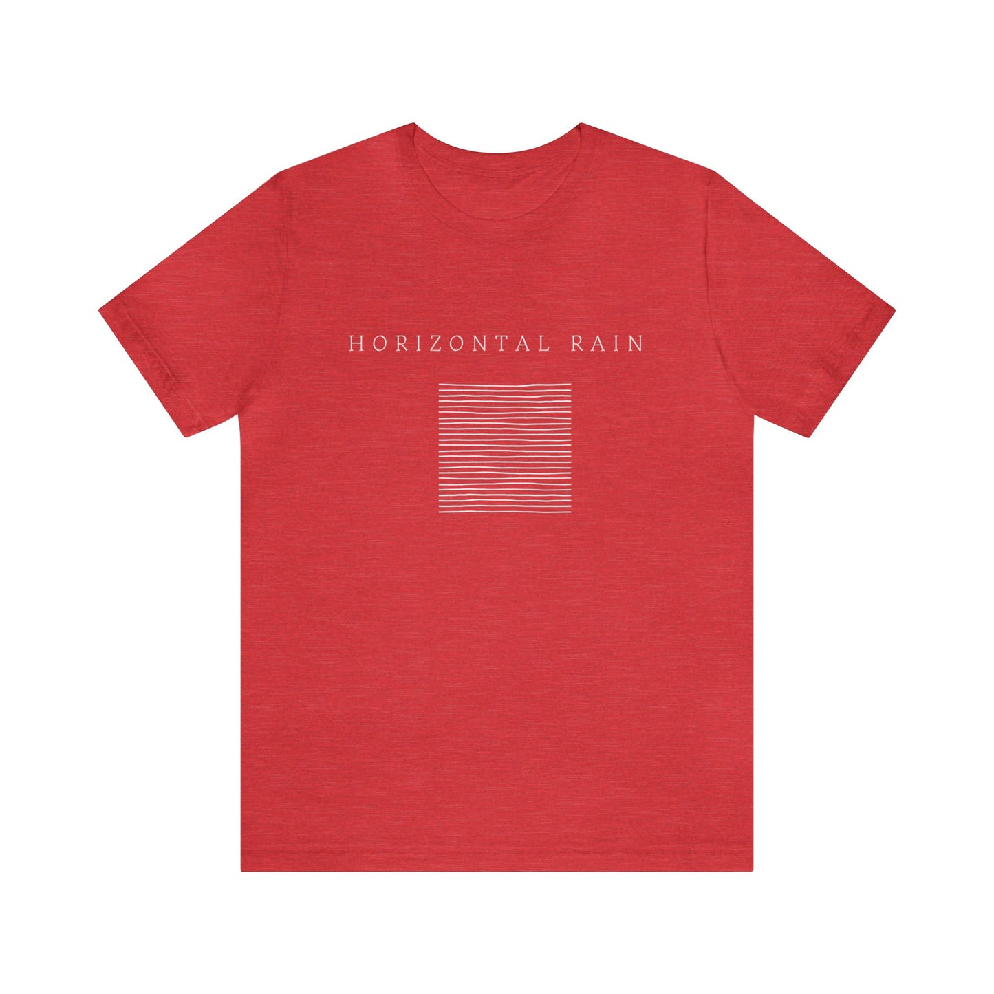 Horizontal Rain, Unisex Jersey Short Sleeve Tee