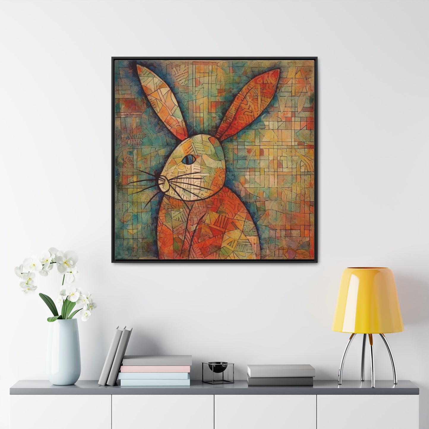 Rabbit 20, Gallery Canvas Wraps, Square Frame