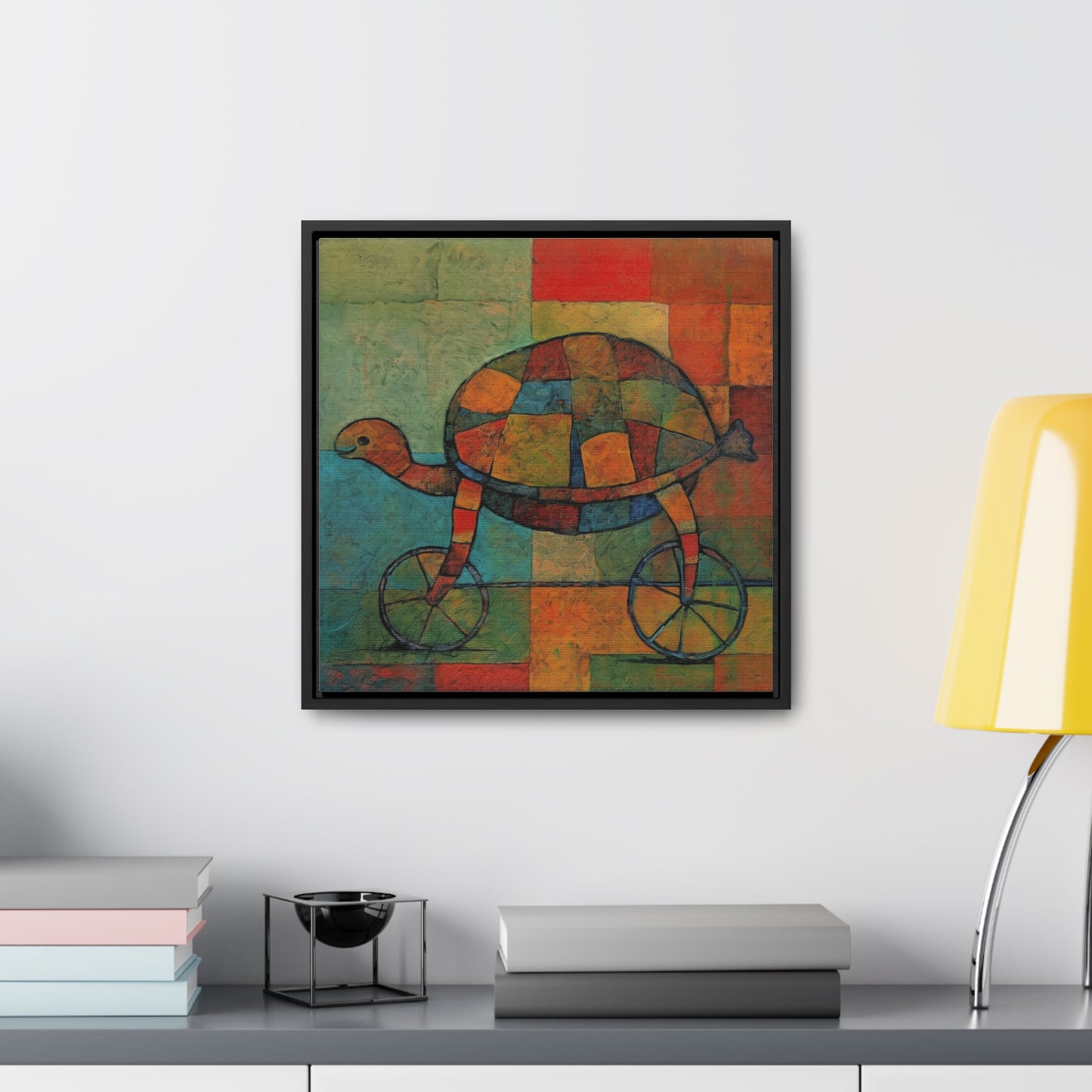 Turtle 19, Gallery Canvas Wraps, Square Frame