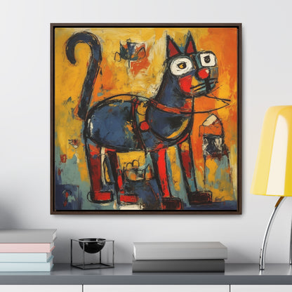 Cat 98, Gallery Canvas Wraps, Square Frame