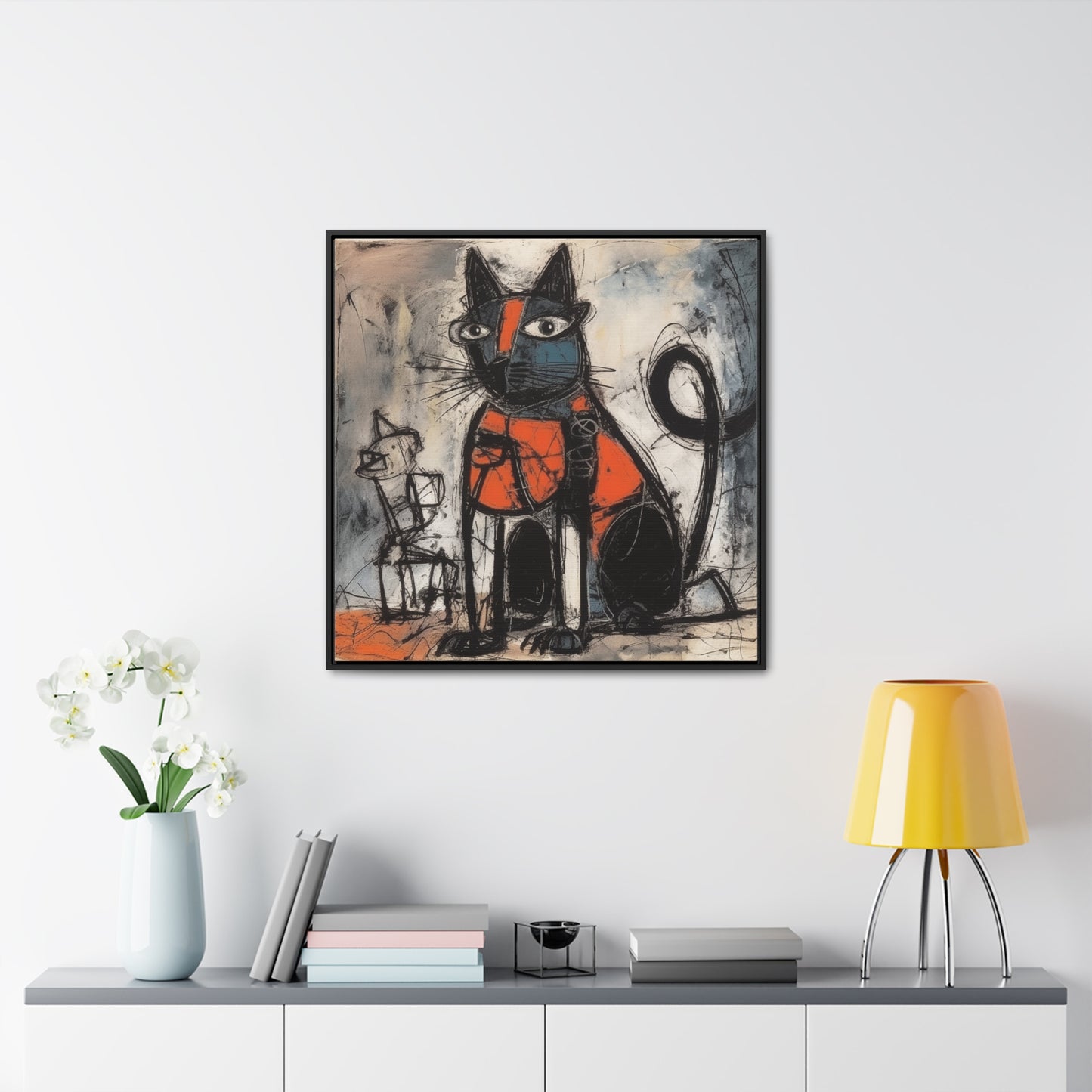 Cat 32, Gallery Canvas Wraps, Square Frame