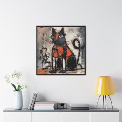 Cat 32, Gallery Canvas Wraps, Square Frame