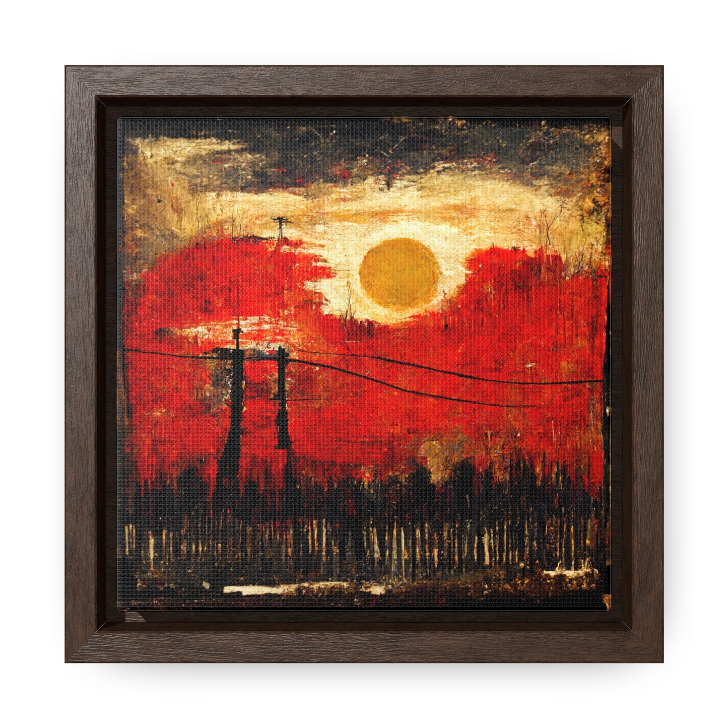 Land of the Sun 20, Valentinii, Gallery Canvas Wraps, Square Frame