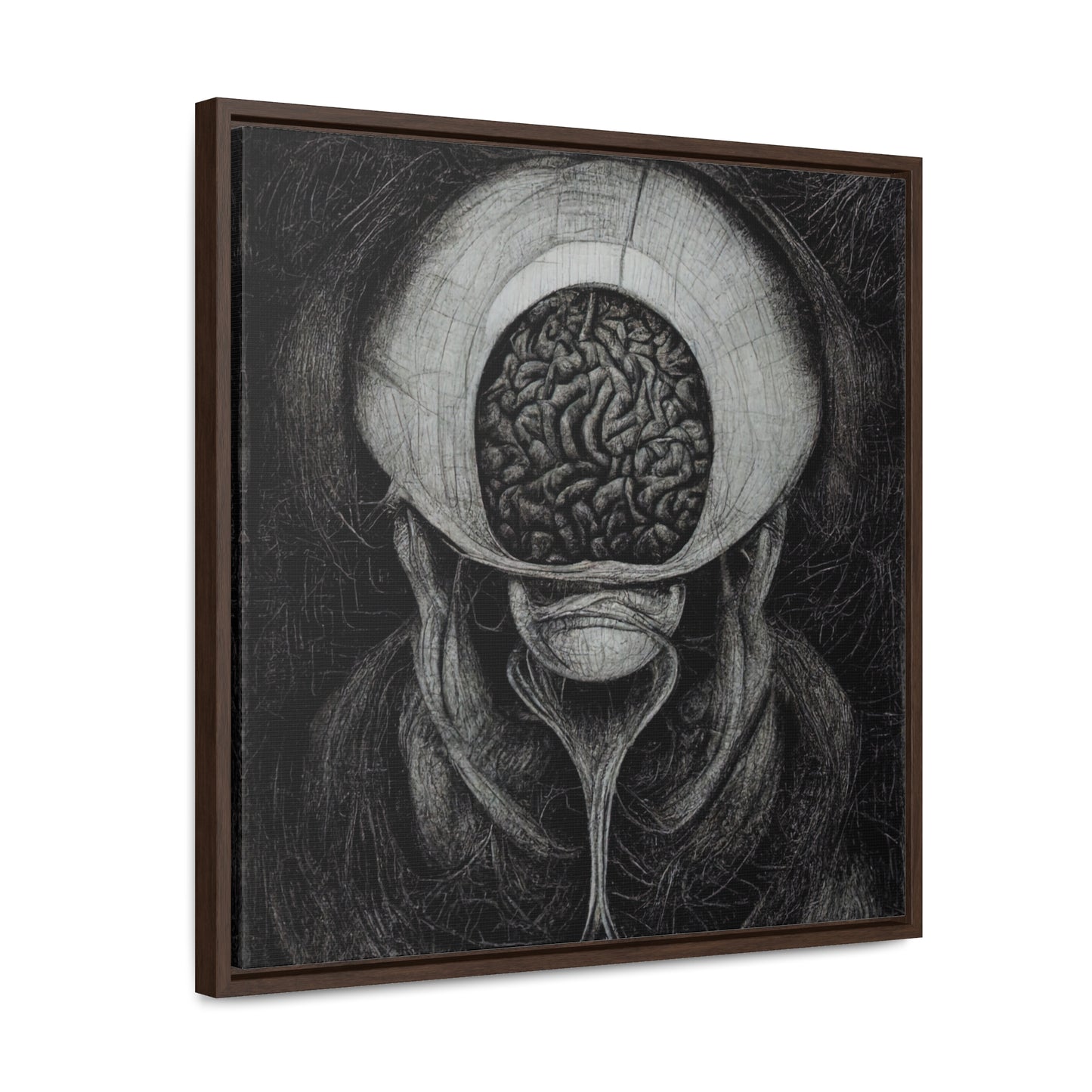 Brain 9, Valentinii, Gallery Canvas Wraps, Square Frame