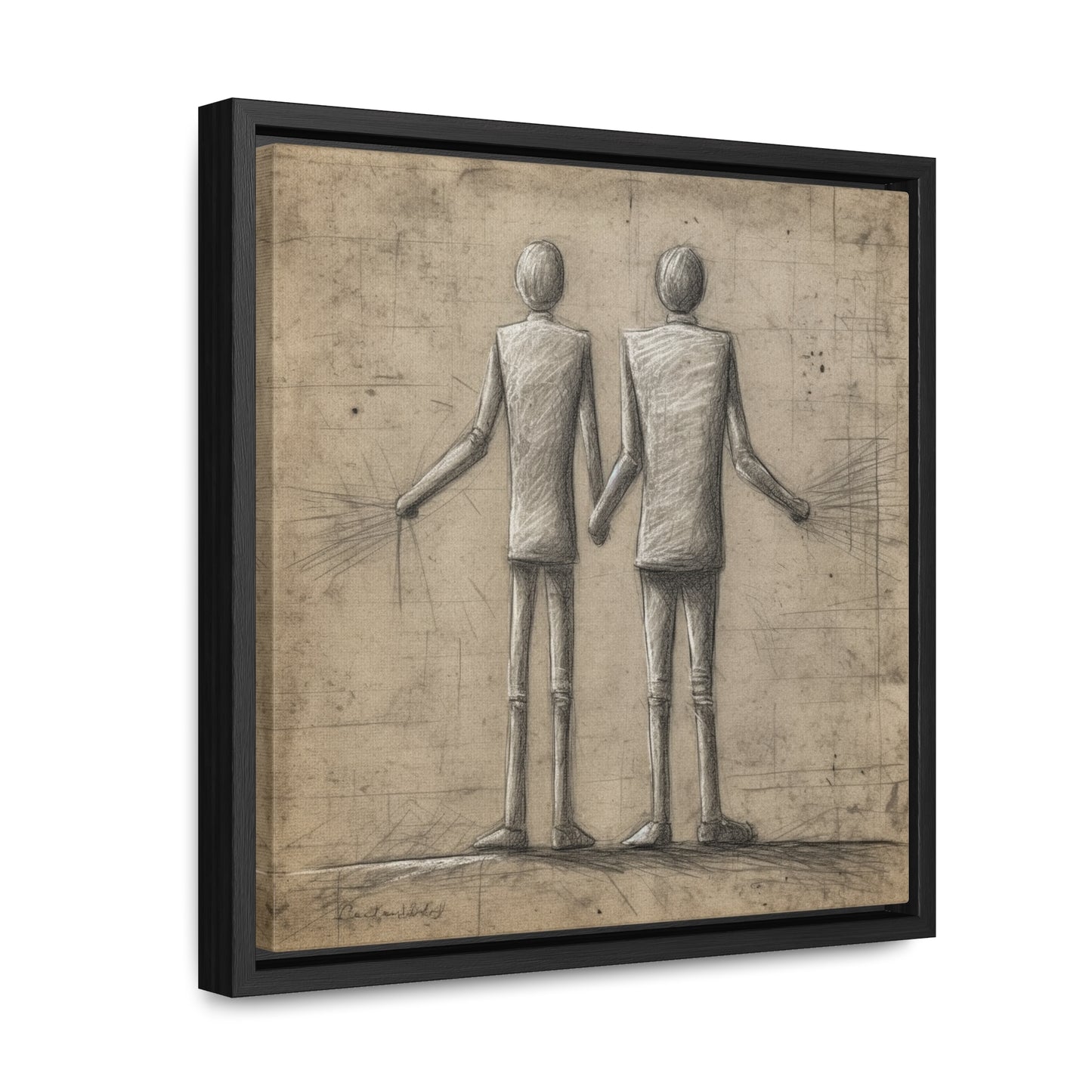 The Courage of Vulnerability 9, Valentinii, Gallery Canvas Wraps, Square Frame