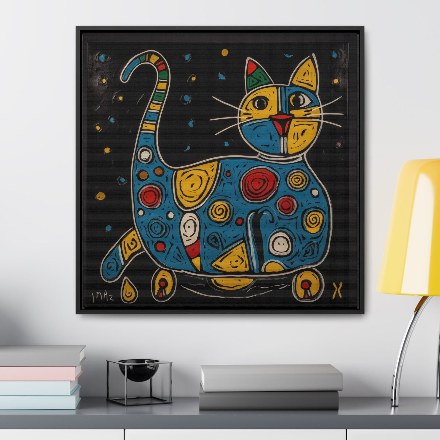 Cat 106, Gallery Canvas Wraps, Square Frame